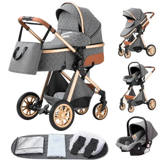 Poussette 3 en 1 Luxe