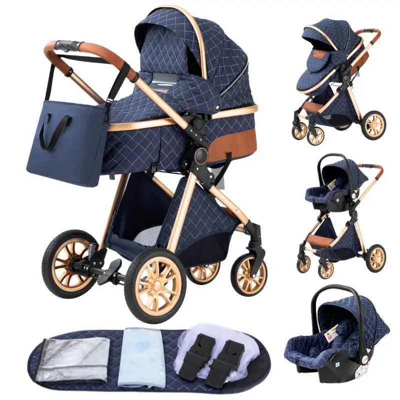 Poussette 3 en 1 Luxe